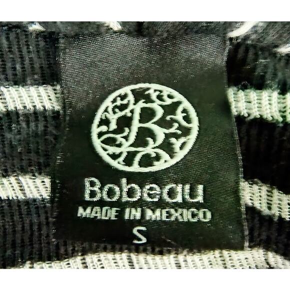 Bobeau Black & White One Button Wrap Cascade Front Jacket, Size S - Picture 4 of 4